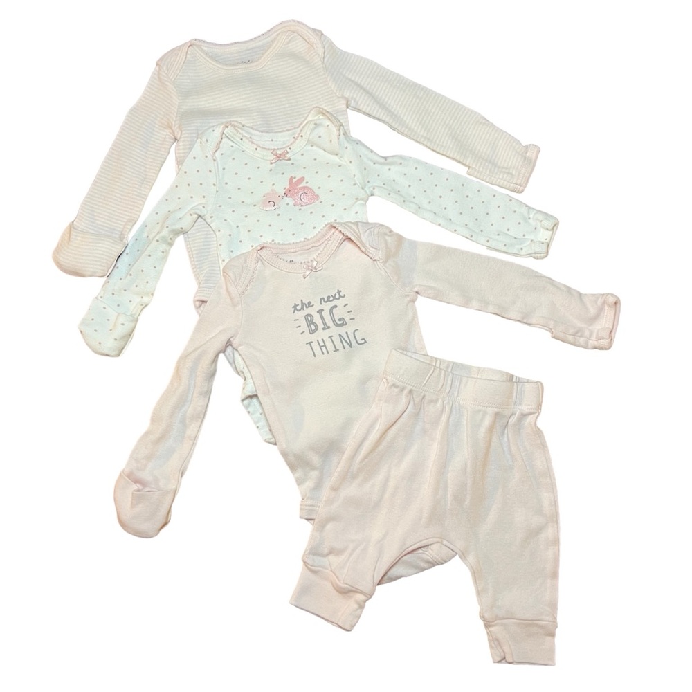 Newborn Onesie Bundle Baby Girl Pink
